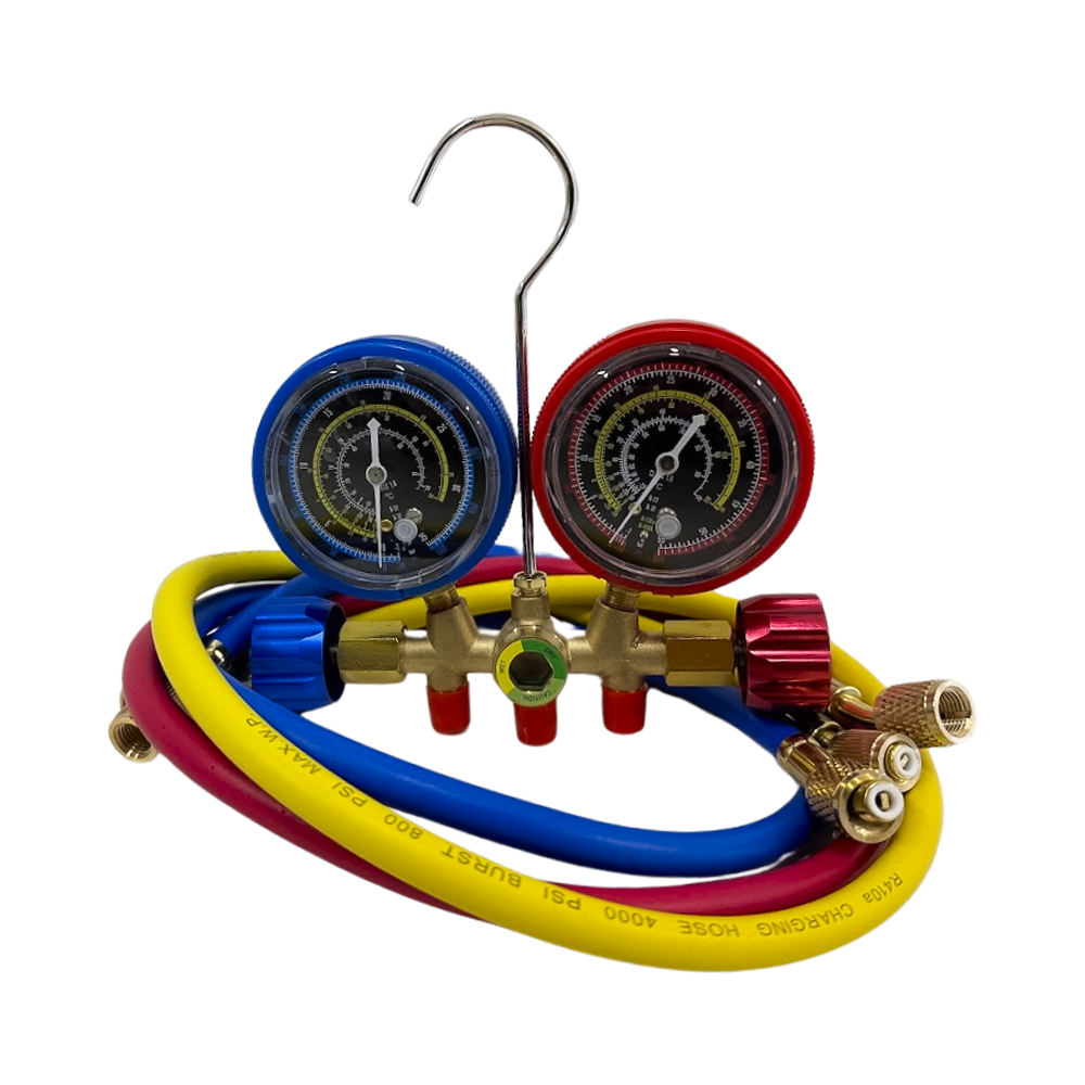 Manifold Ar Split R22 R134a R32 R410a Mangueira 90