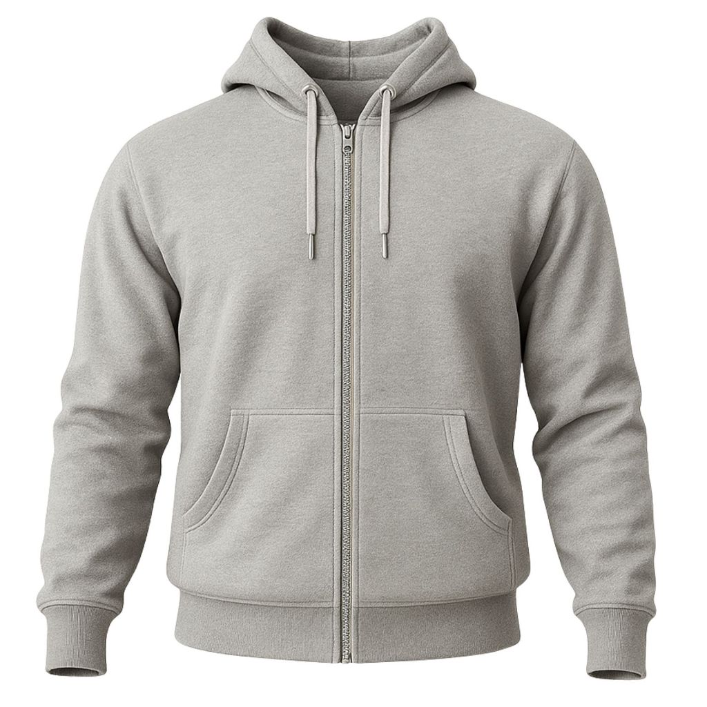 Moletom Masculino Ziper Com Bolso Canguru E Capuz 