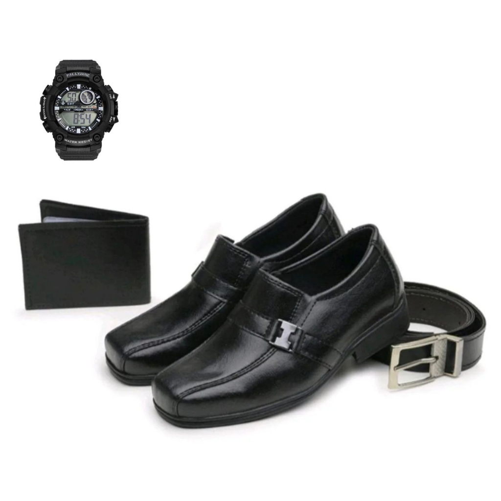 Sapato Social Infantil Confortável + Cinto + Cart