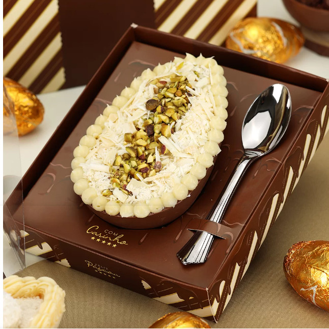 10 Caixas P/ Ovo De Colher Ajustável 250-350-gr M