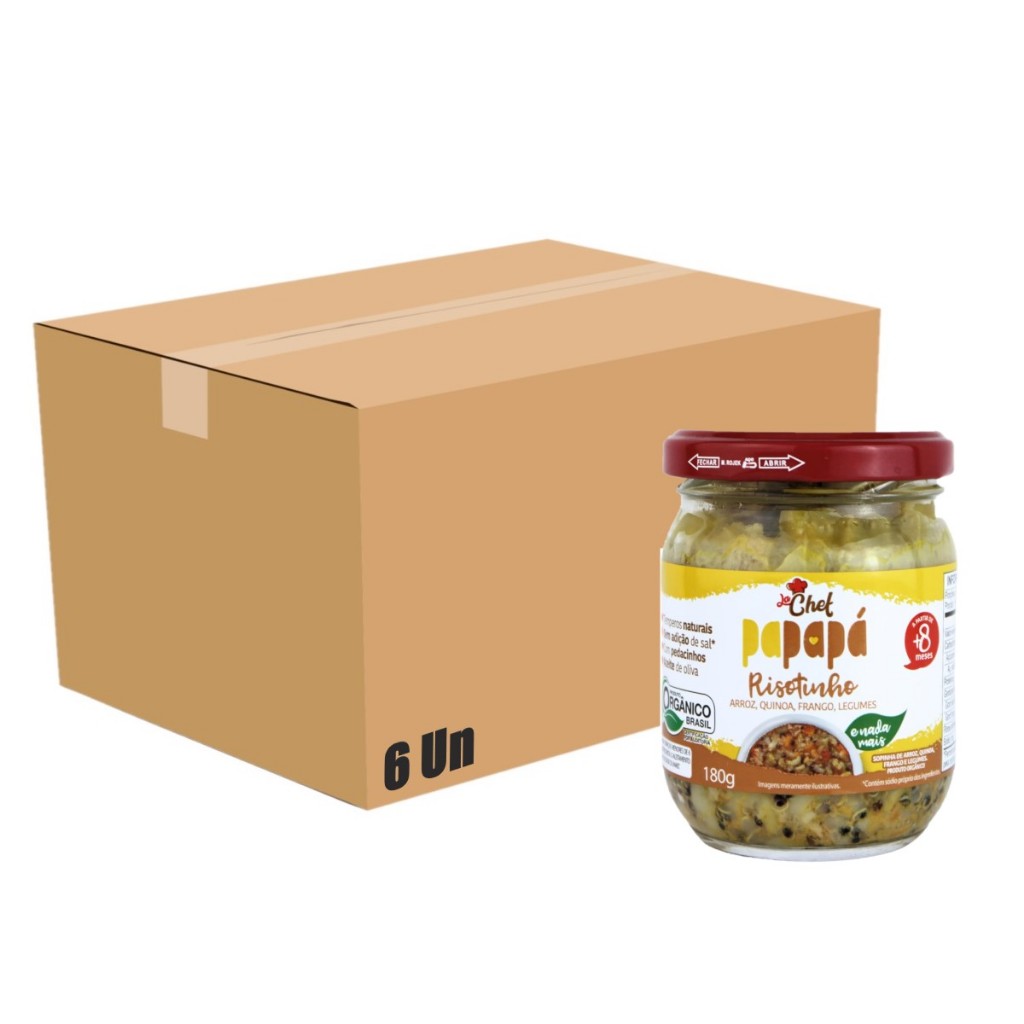 Risotinho Arroz Quinoa Frango Legumes 180g Kit 6un