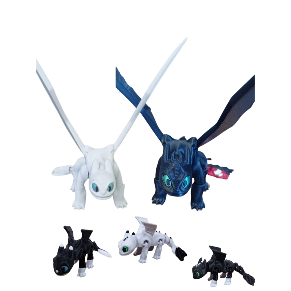 Kit Dragão Fúria Da Noite (banguela) Fúria Do D