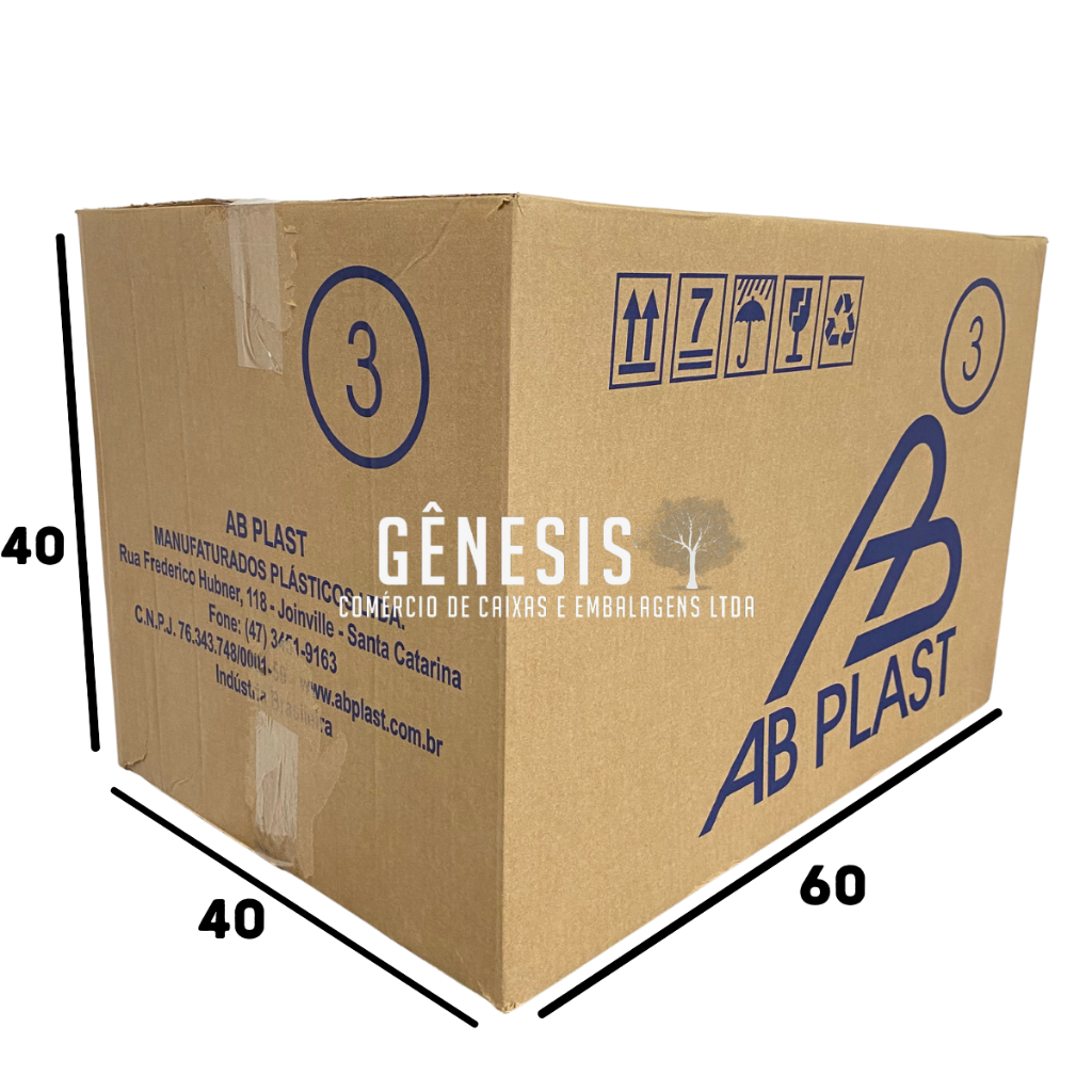 Kit Mudança 10 Caixas De Papelão 60x40x40 Semino