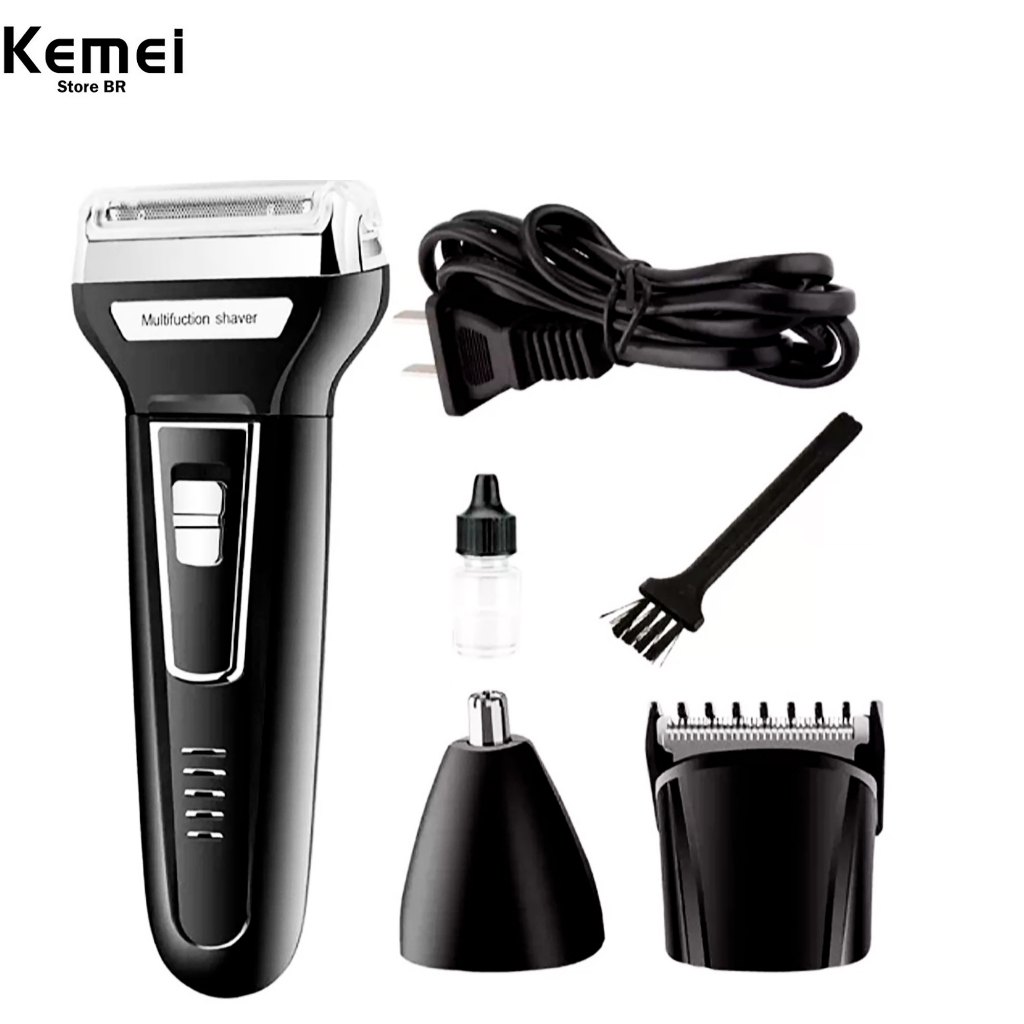 Aparelho De Barbear Depilador km 6558 Recarregáve