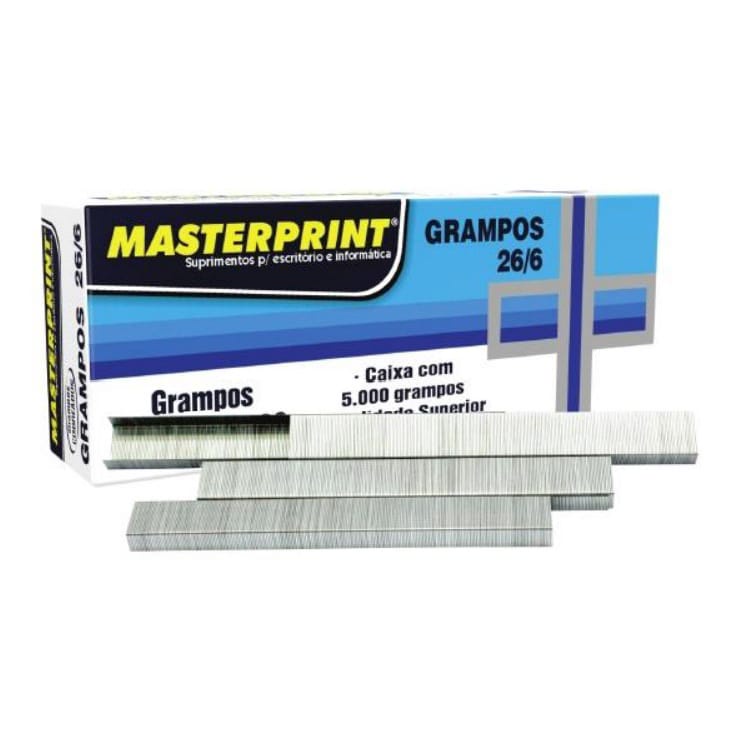 Grampos para Grampeador 26/6 Galvanizados Caixa co
