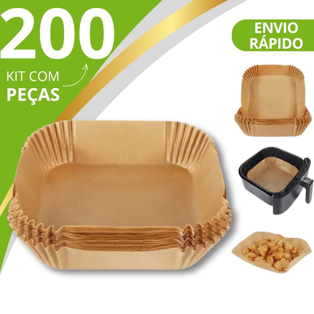 Formas Descartáveis 100 Unidades Para Air Fryer e