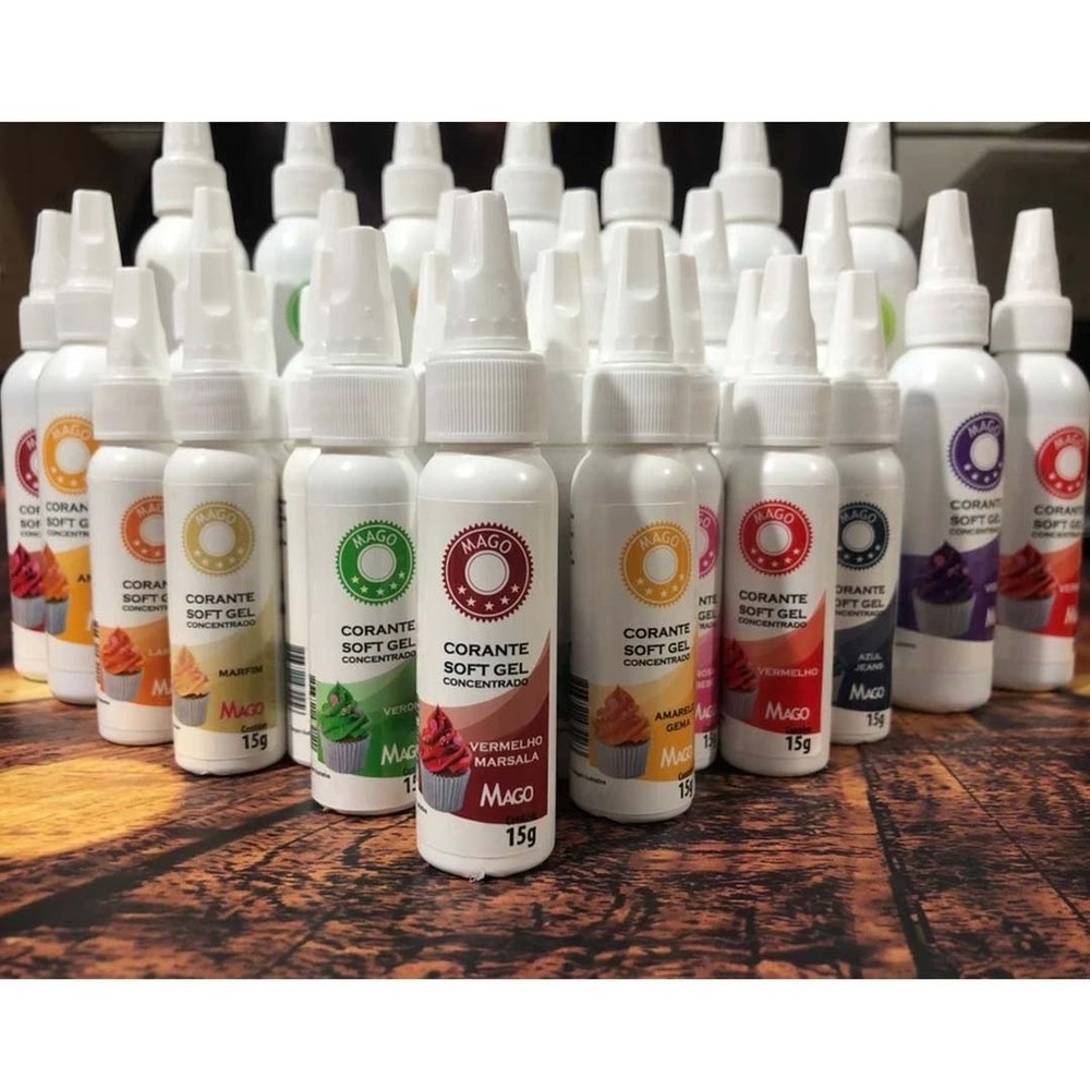 Corante Soft Gel Concentrado Culinário ESCOLHA A 