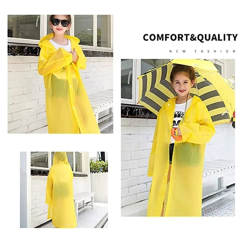 Capa chuva Reutilizável Sobretudo Reforçada Cria