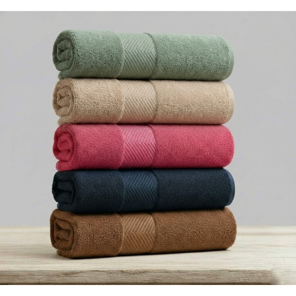 Kit 5 Toalhas Banho Banhão Spa Deluxe 100% Algod�