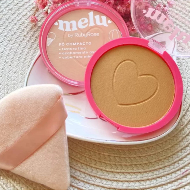 Pó Facial Compacto Melu By Ruby Rose 10 g Aveluda