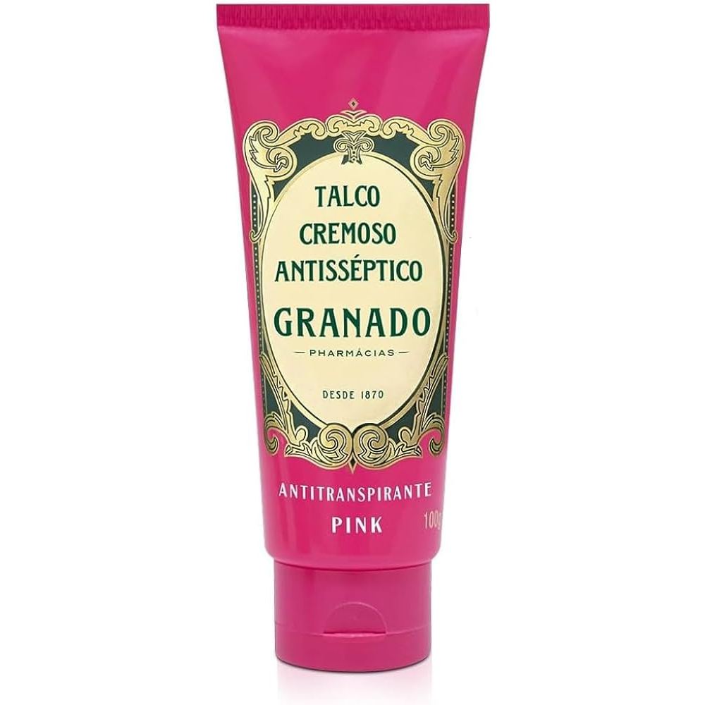 Talco Cremoso Antisséptico Granado Pink 100g Pés