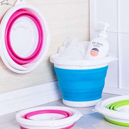 Balde Retrátil Silicone 3L 5L 10L Multiuso Portá