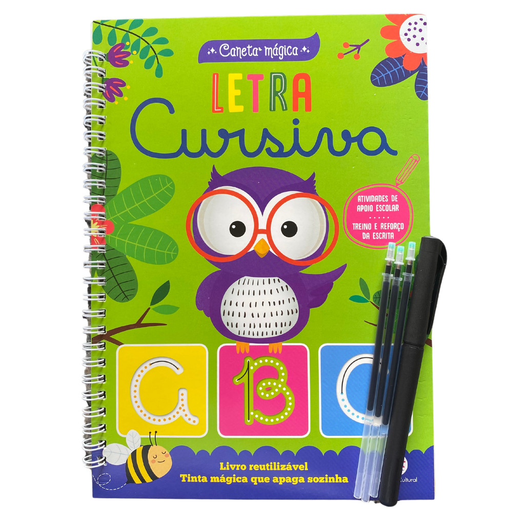 Livro de Atividades Letra CURSIVA Caligrafia Síla