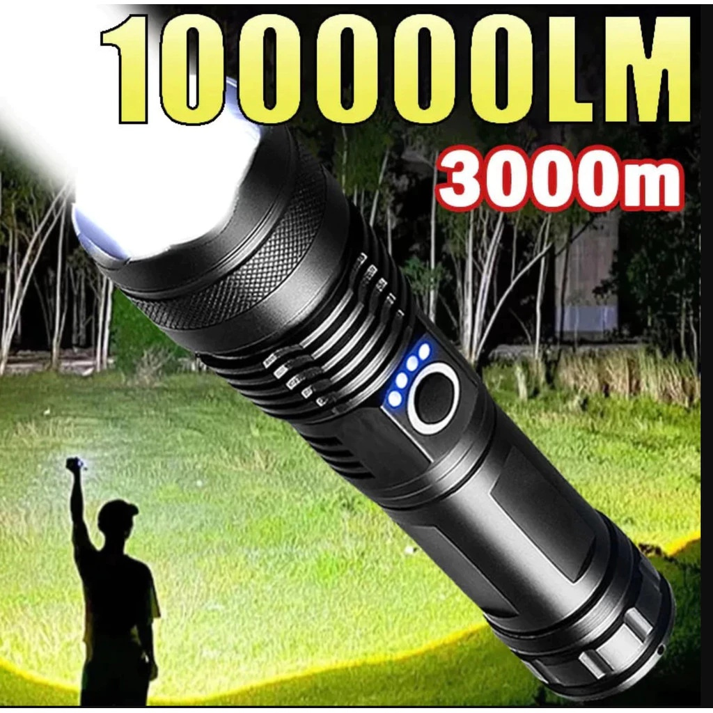 Lanterna Super Potente T9 P50 Tática Mais Forte D