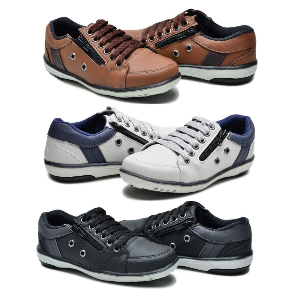 Kit 3  Tenis  Infantil Menino Sapatênis Fechament