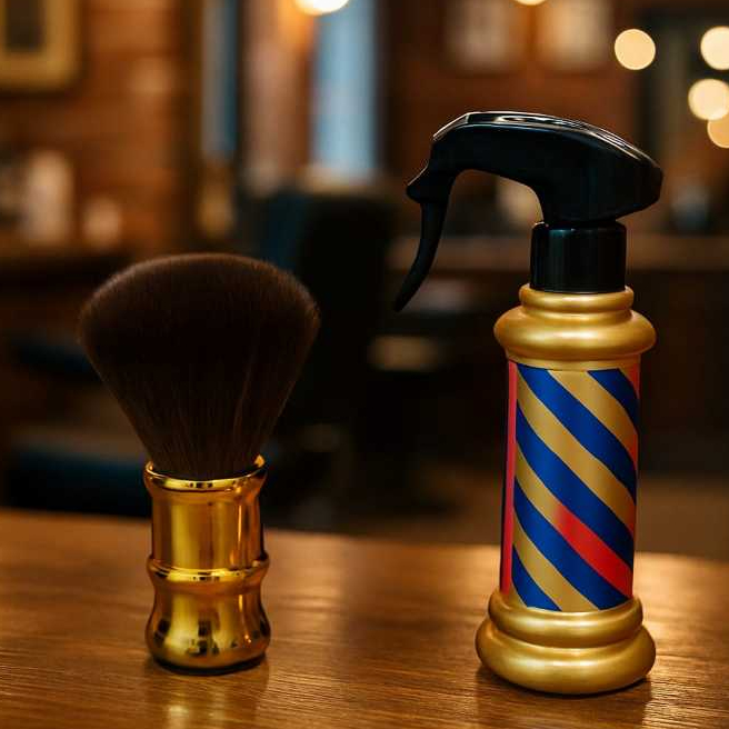 Kit Luxo para Barbearia – Borrifador Spray D