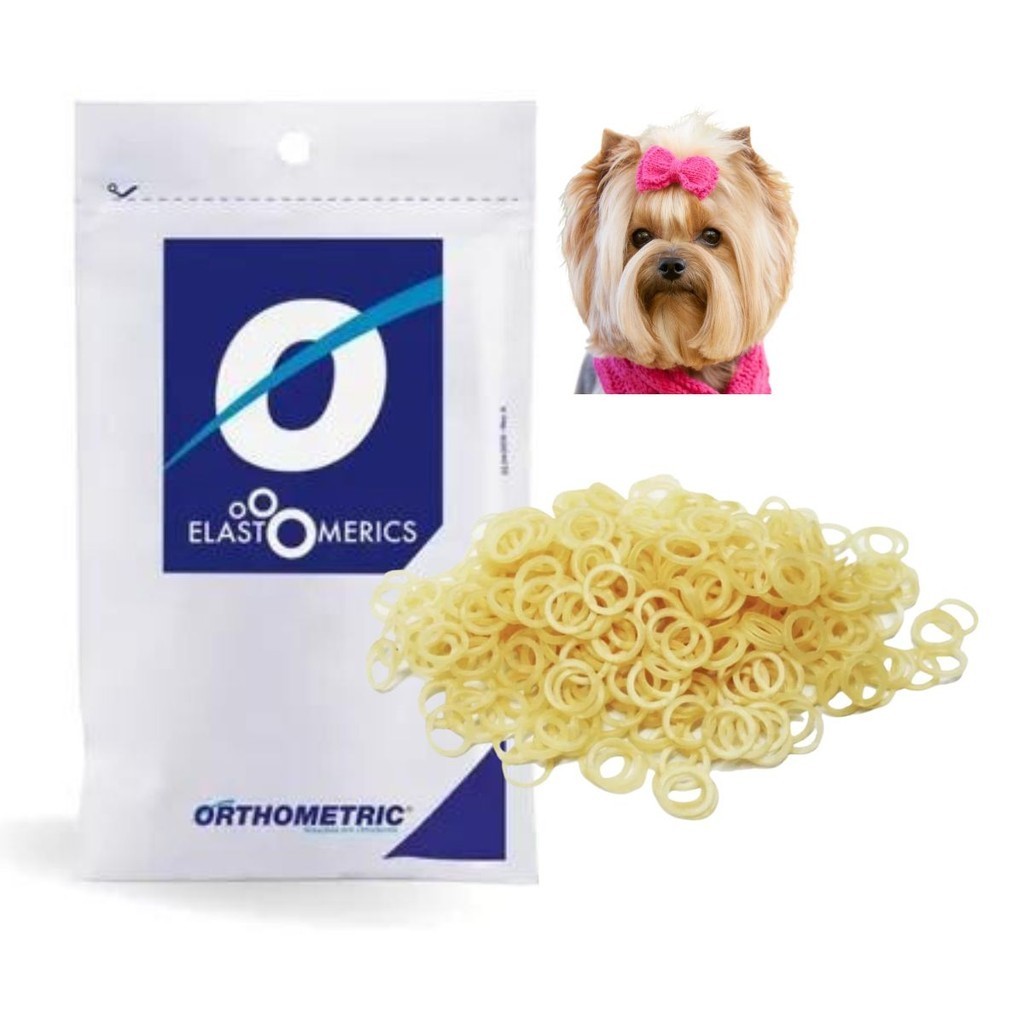 Kit 1000 Borrachinhas Elástico para Lacinho Petsh