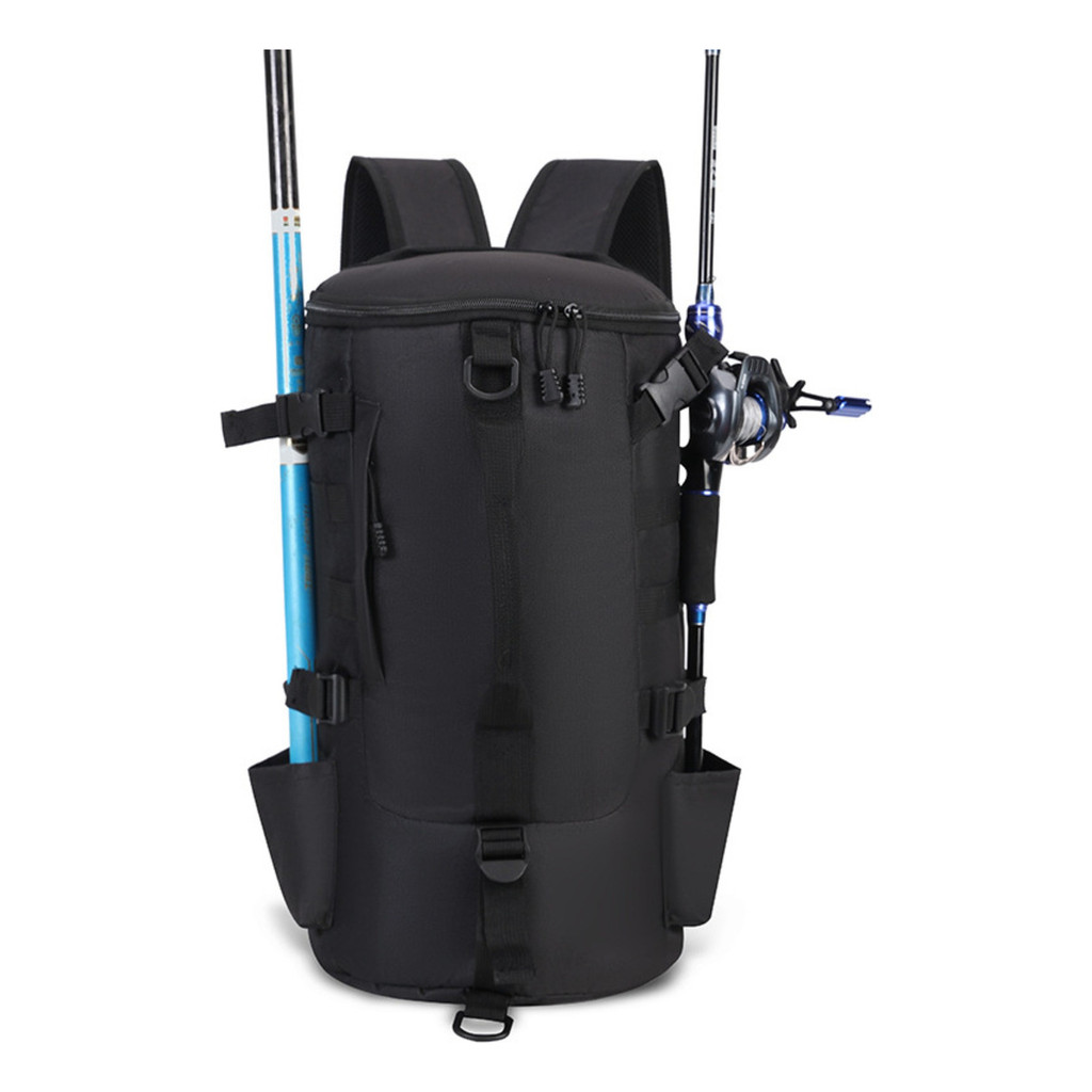 Mochila De Pesca Cilíndrica Grande Capacidade Moc