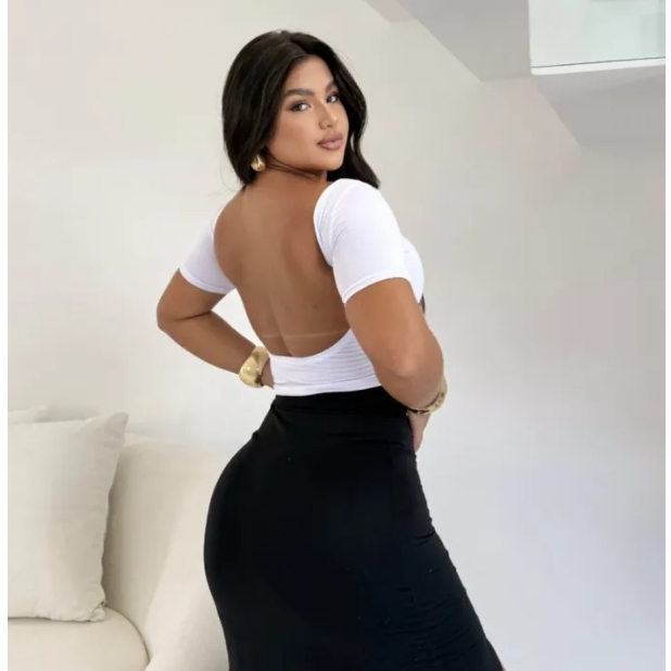 Cropped Costa Nua Tecido Duplo Suplex Baby Tee Man