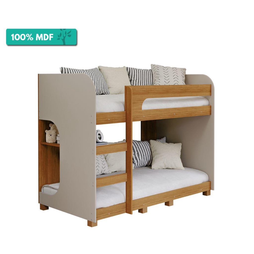 Beliche Montessoriana Solteiro C/Pés 1 Prateleira