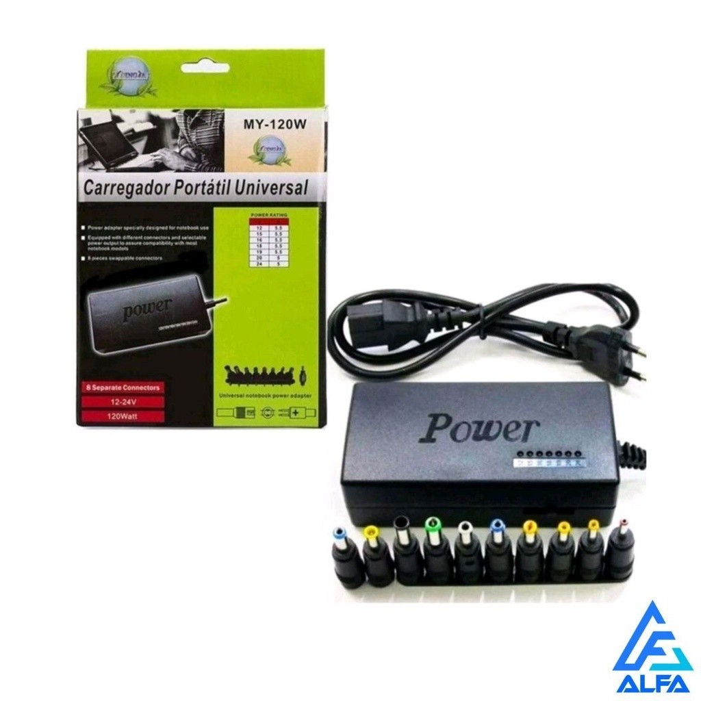 Fonte Carregador Universal Notebook Laptop Computa