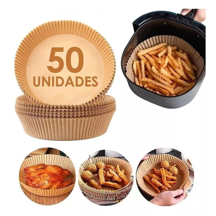 Forro De Papel Airfryer Antiaderente 50 Und. Desca