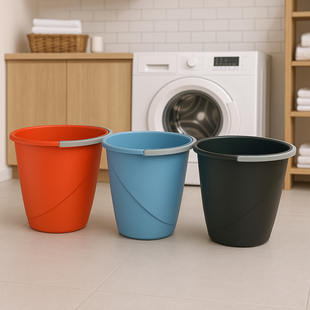 Kit 1/2/3 Baldes Plásticos 8 Litros Reforçados c