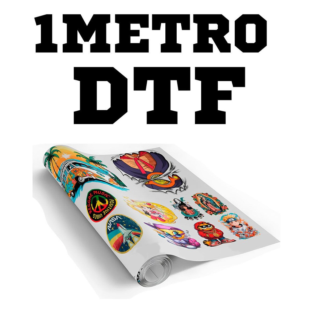 Dtf Para Camisetas 56×100 1 Metro Com Sua Est