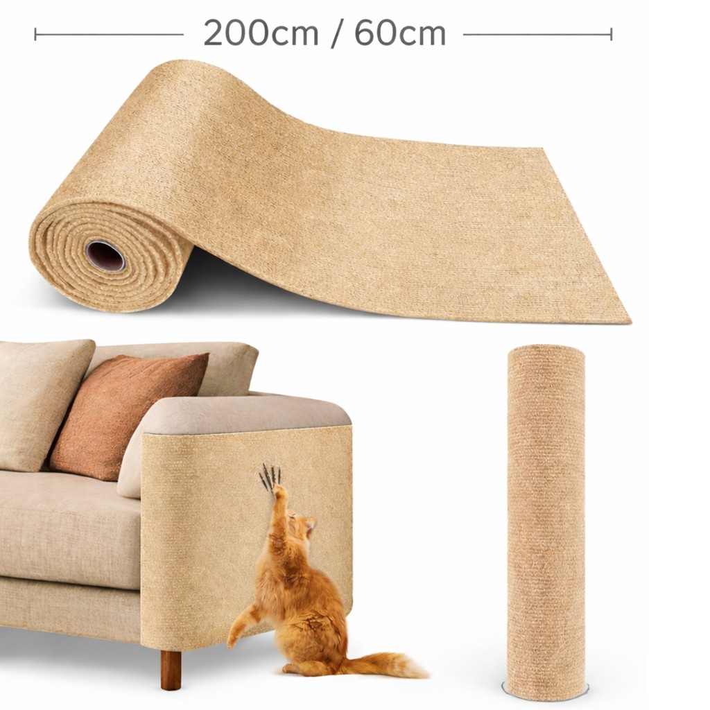 Tecido Carpete Arranhador Autoadesivo para Gatos U