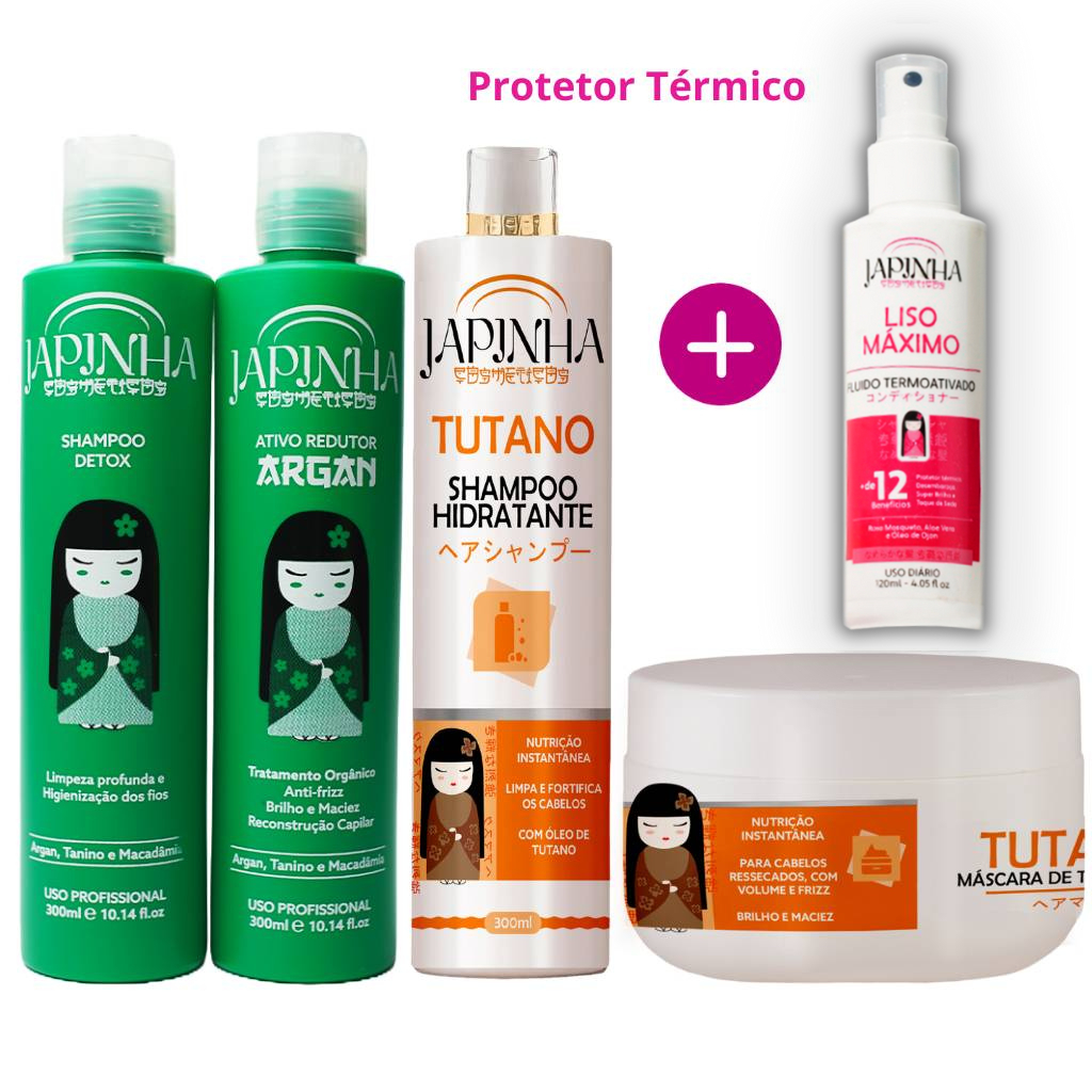 Kit Selagem Orgânica + Hidratação + Brilho Máx