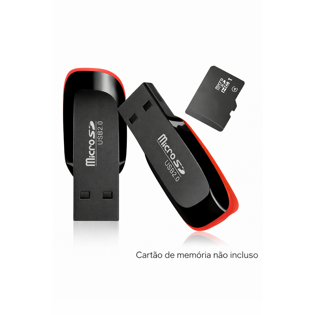 Adaptador Leitor Cartão De Memória Micro SD USB 