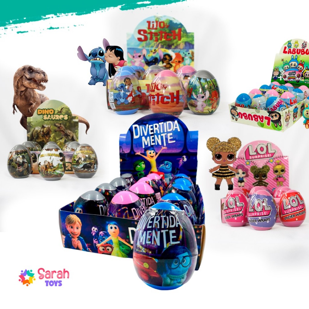 Ovos Surpresa 6 e 12 Unidades diversos brinquedos 