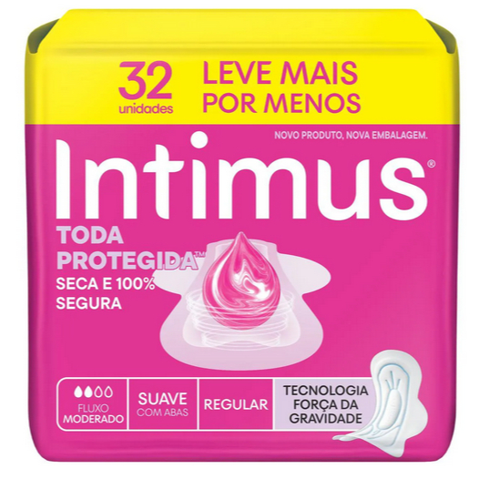 Absorvente Intimus Gel Toda Protegida Suave, Com A