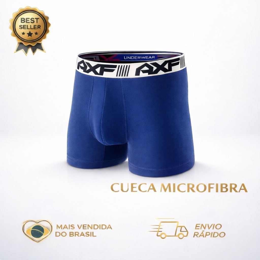 Kit 10 Cuecas Boxer + 6 Pares de Meias