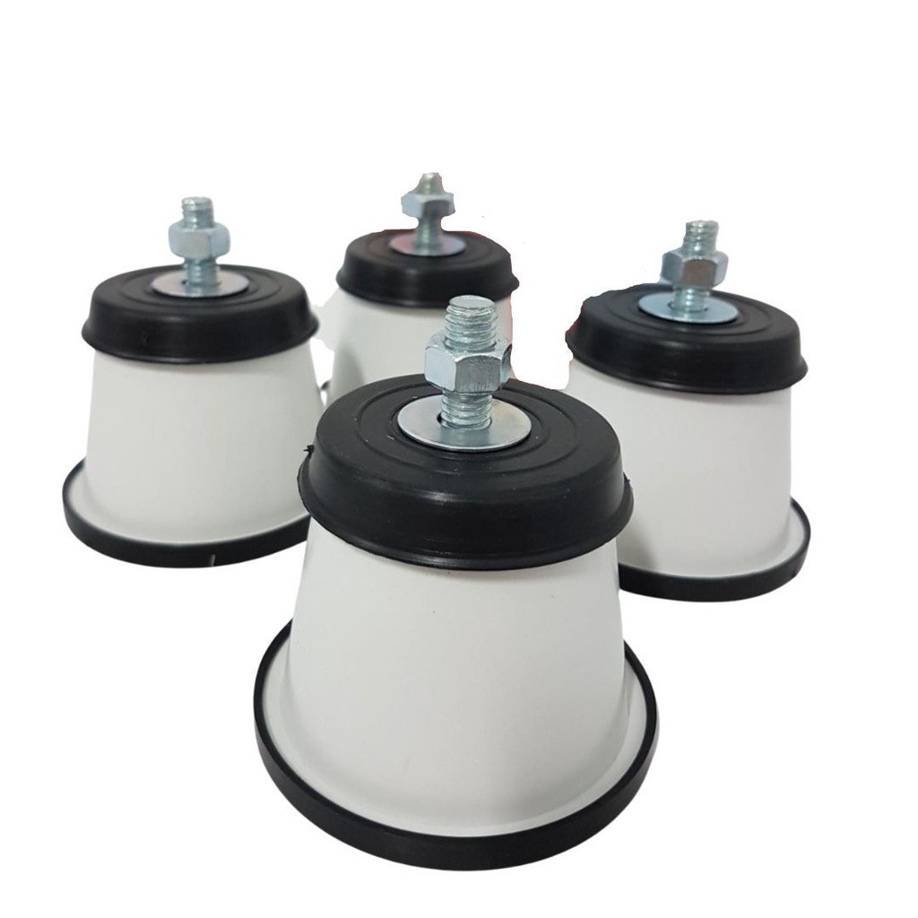 Kit 4 Pés com Rodinhas p/ Geladeira, Fogão e Fre