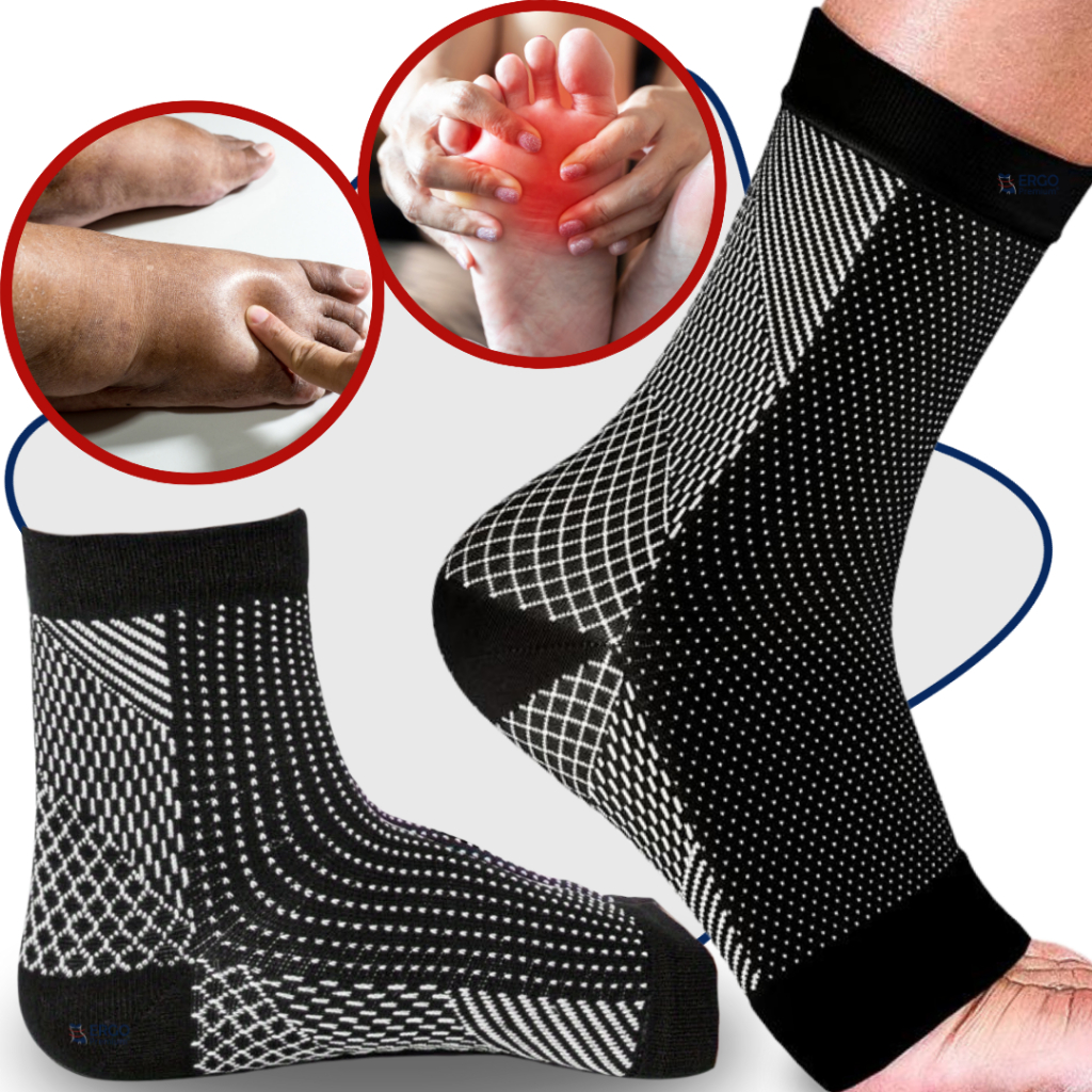 Par de Meia Ortopédica s/ponteira Para Inchaço D