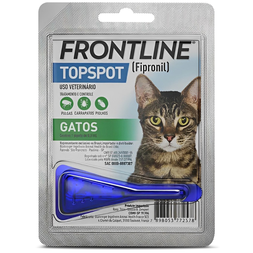 Frontline Top Spot 01kg a 10kg 0,5ml 1 Dose Antipu