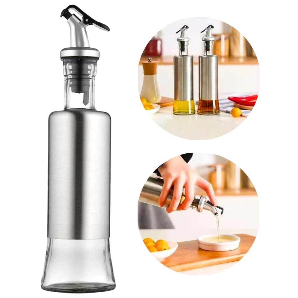 Porta Azeite Vinagre Dosador 300ml Vidro Azeiteiro