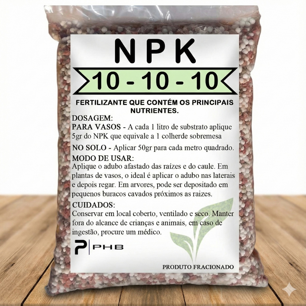 1Kg Adubo NPK 10-10-10 Granulado Fertilizante Idea