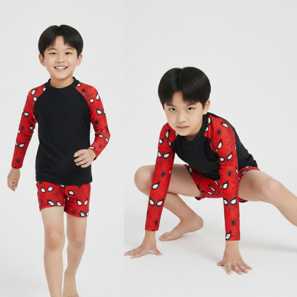 Conjunto Camiseta Manga Longa e Sunga Infantil 4 6