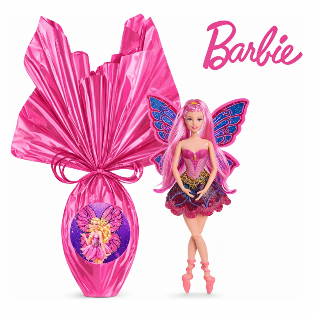Ovo de Páscoa Barbie Boneca Fada 280g Chocolate a