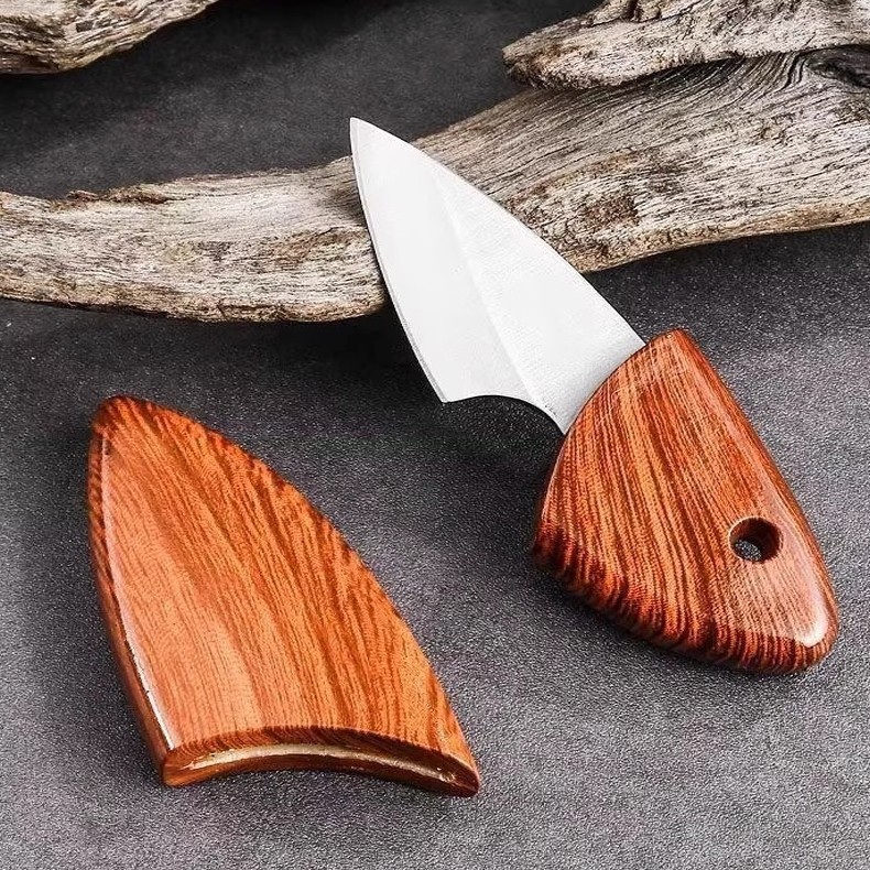 Faca De Frutas Aço Inox Com Bainha Mini Faca Para