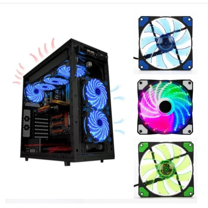 Cooler Fan Com Led Colorido Ventilação PC 1200RP