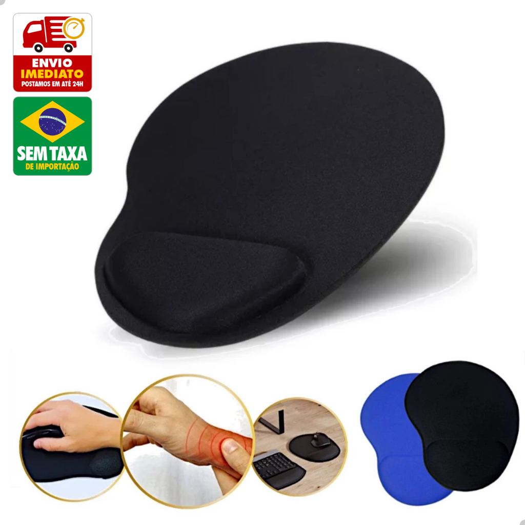Mousepad Gamer Ergonômico Apoio de Punho em Gel C