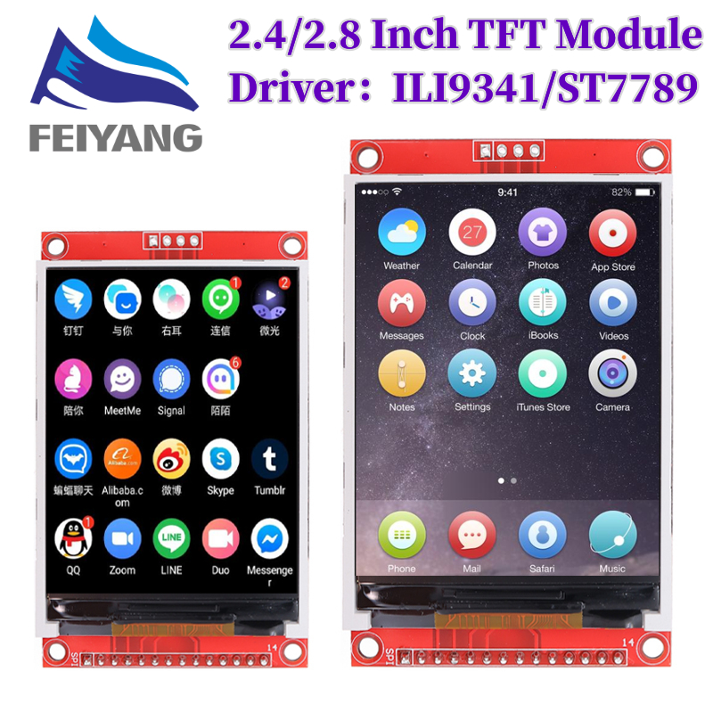 2,4/2,8 Polegadas 240×320 SPI TFT Módulo De 