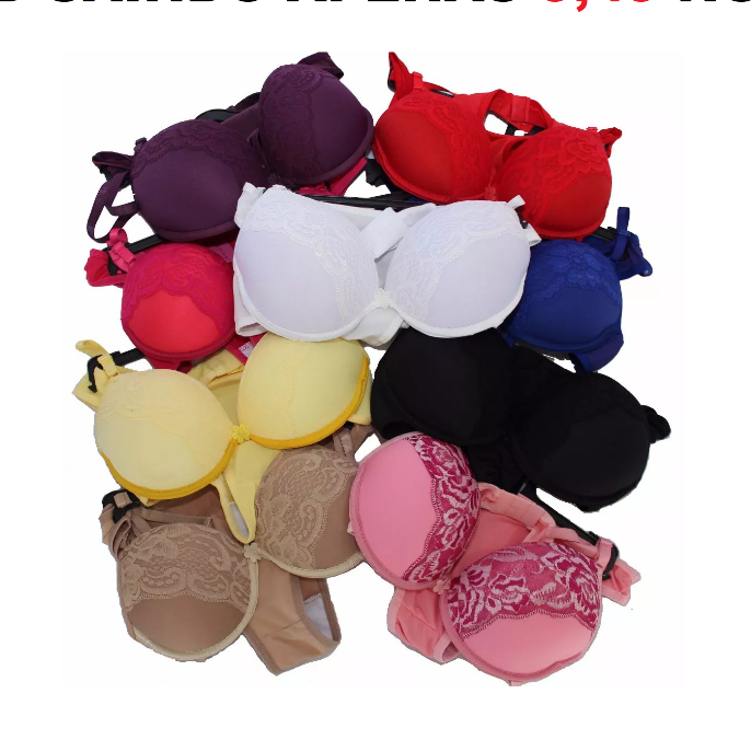 10 Conjuntos Lingerie Calcinha e Sutiã Com Renda 