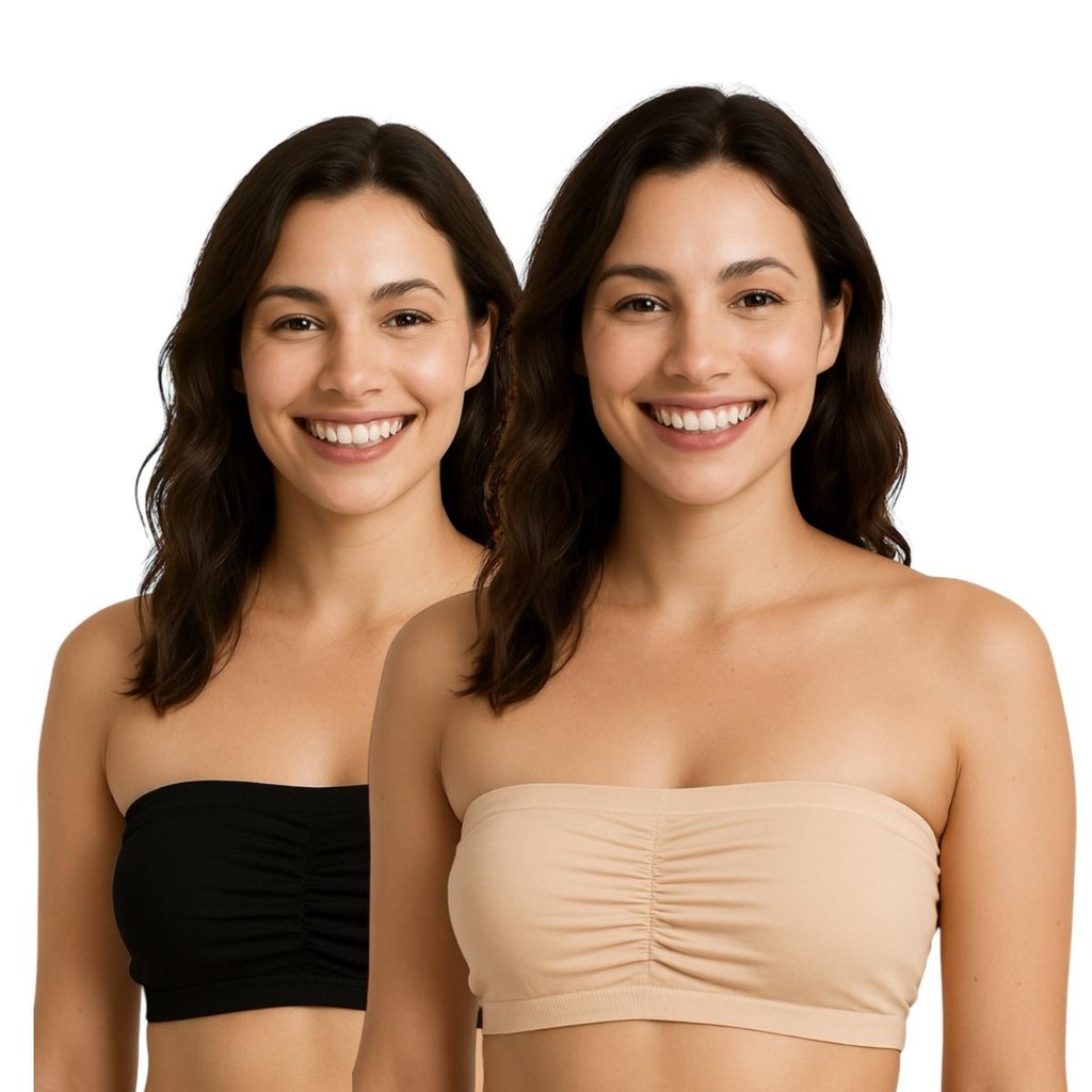 Kit 2 Sutiã Top Faixa Tomara Que Caia Bustiê Boj