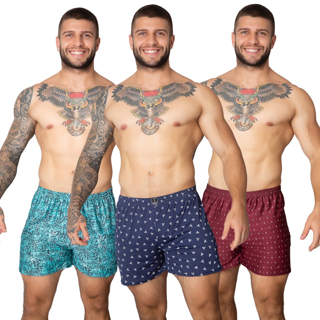 Kit Samba Canção Short de Dormir Para Homens de 