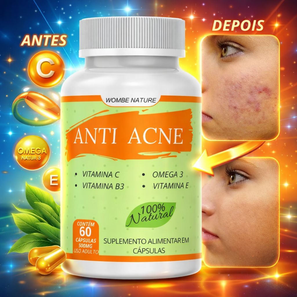 Anti Acne Original  + Vitaminas 60 Cápsulas ̵