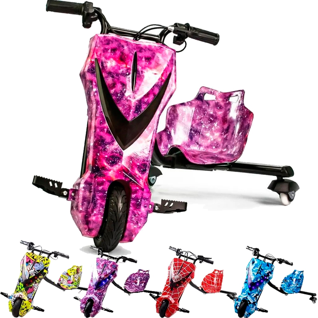 Triciclo Elétrico 8 Poleg. Drift Bluetooth Buzina